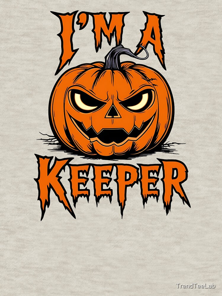 I'M a Keeper, Jack-o'-Lantern Halloween Design by TrendTeeLab