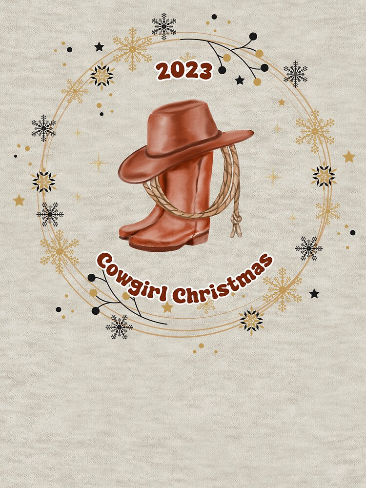 Cowgirl Christmas, Retro Western Christmas, Western Aesthetic, Retro Aesthetic by DonateWord