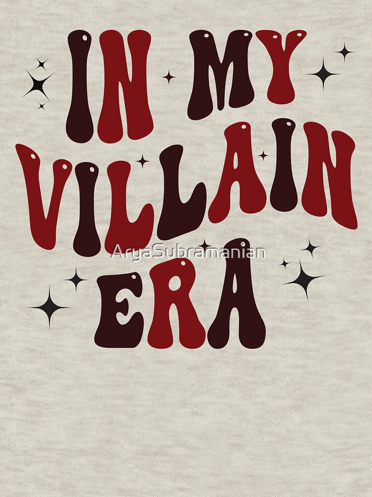 In My Villain Era, In My Villain Era shirt, Groovy Maroon Design by AryaSubramanian