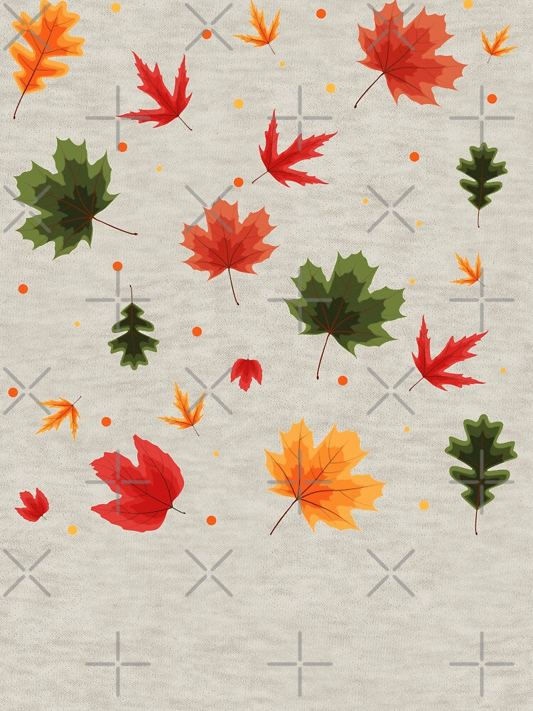 Fall leaves Pattern - Autumn leaves aesthetic by CaitU