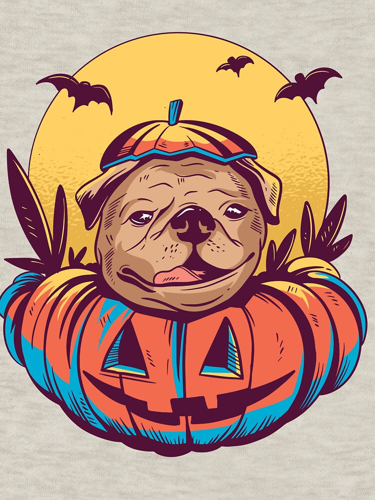 Halloween Pumpkin Pug by mehdi-bianco
