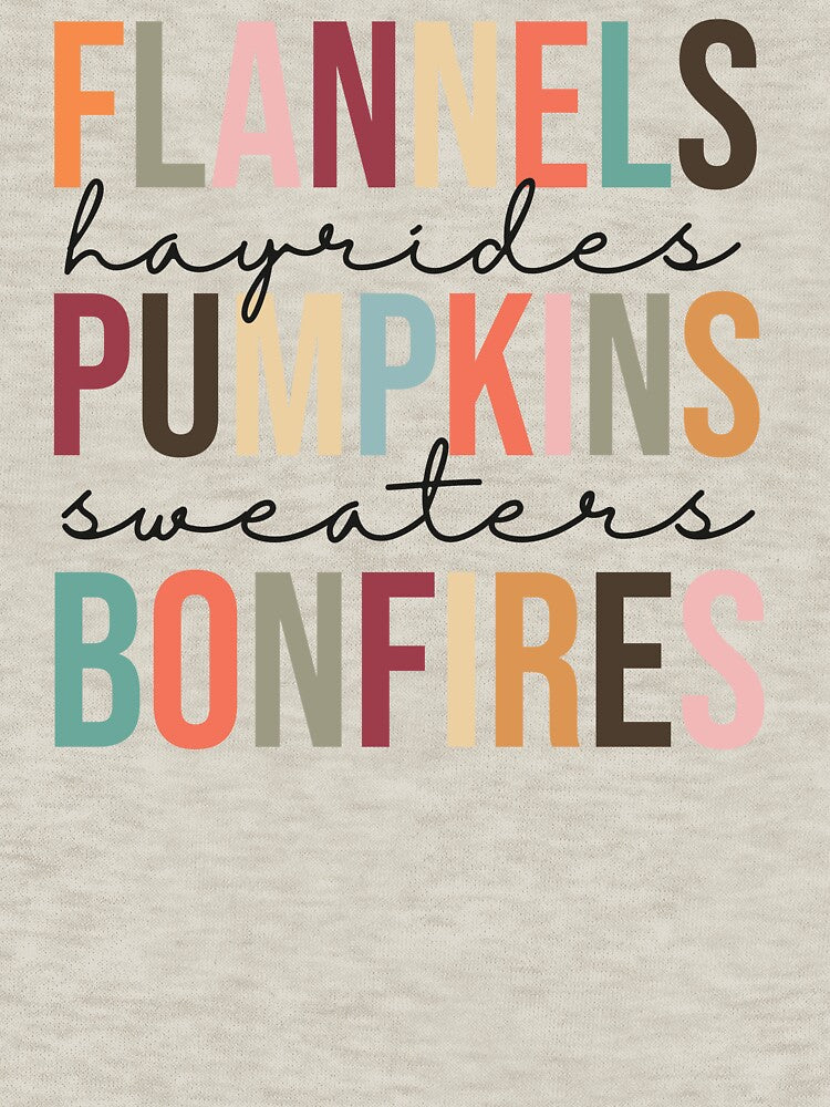 Flannels, Hayrides, Pumpkins, Sweaters, Bonfires by andieartco