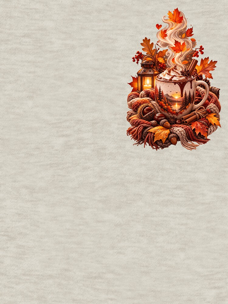 Cozy Autumn Cup – Hot Cocoa, Fall Leaves & Sweater Weather by HeyFajnaLinja