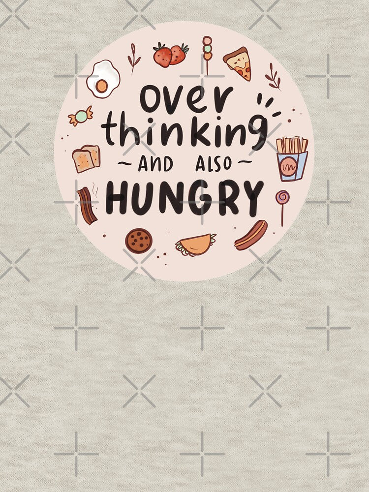 Overthinking and also hungry by owlcreates