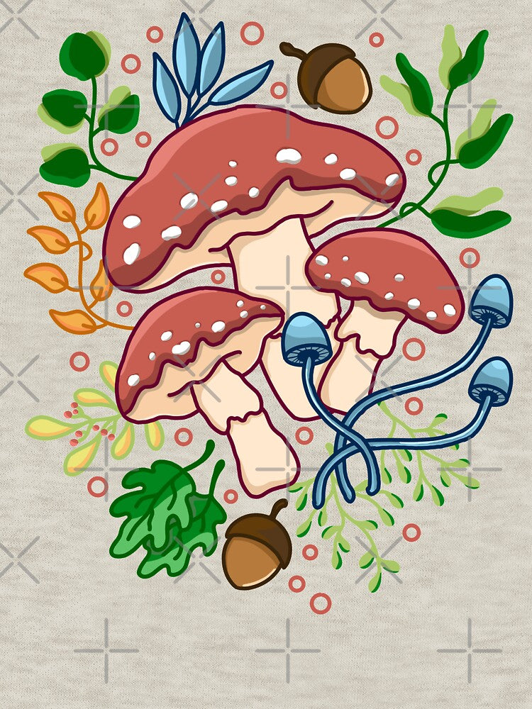 Mushroom and Floral by Kimprut
