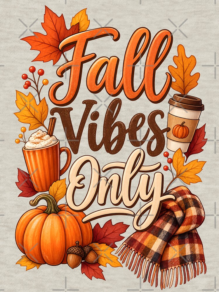Fall Vibes Only – Cozy Autumn Pumpkin & Coffee by blankTeeShirt