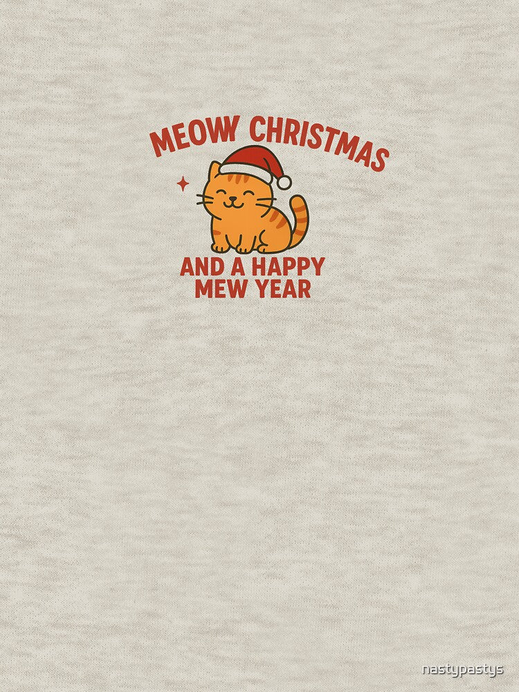 Meowy Christmas and a Happy Mew Year – Funny Cat Christmas Design by nastypastys