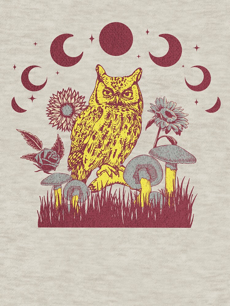 Owl and Moon Phases by stormstyles