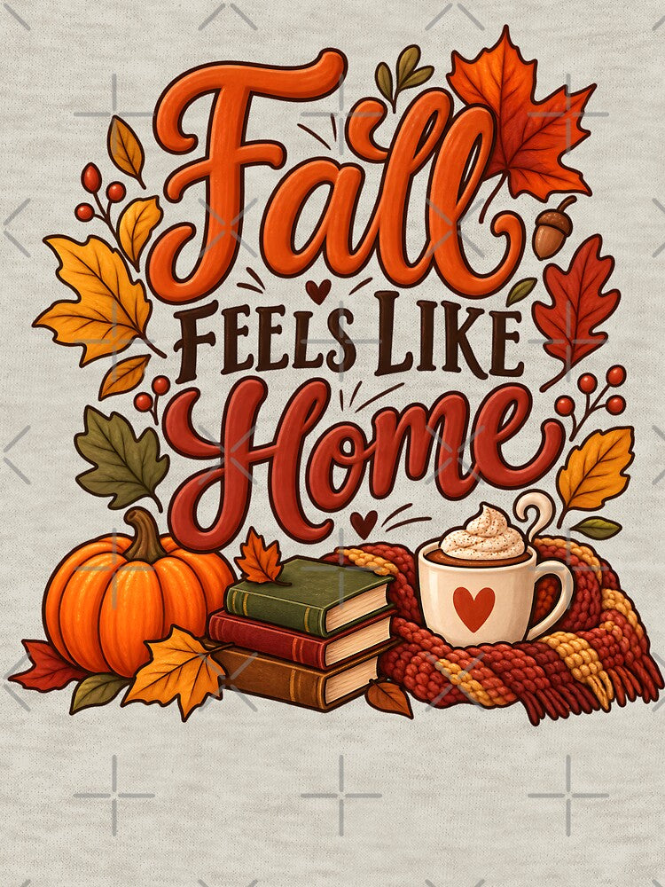 Fall Feels Like Home – Cozy Autumn Pumpkin & Coffee by blankTeeShirt