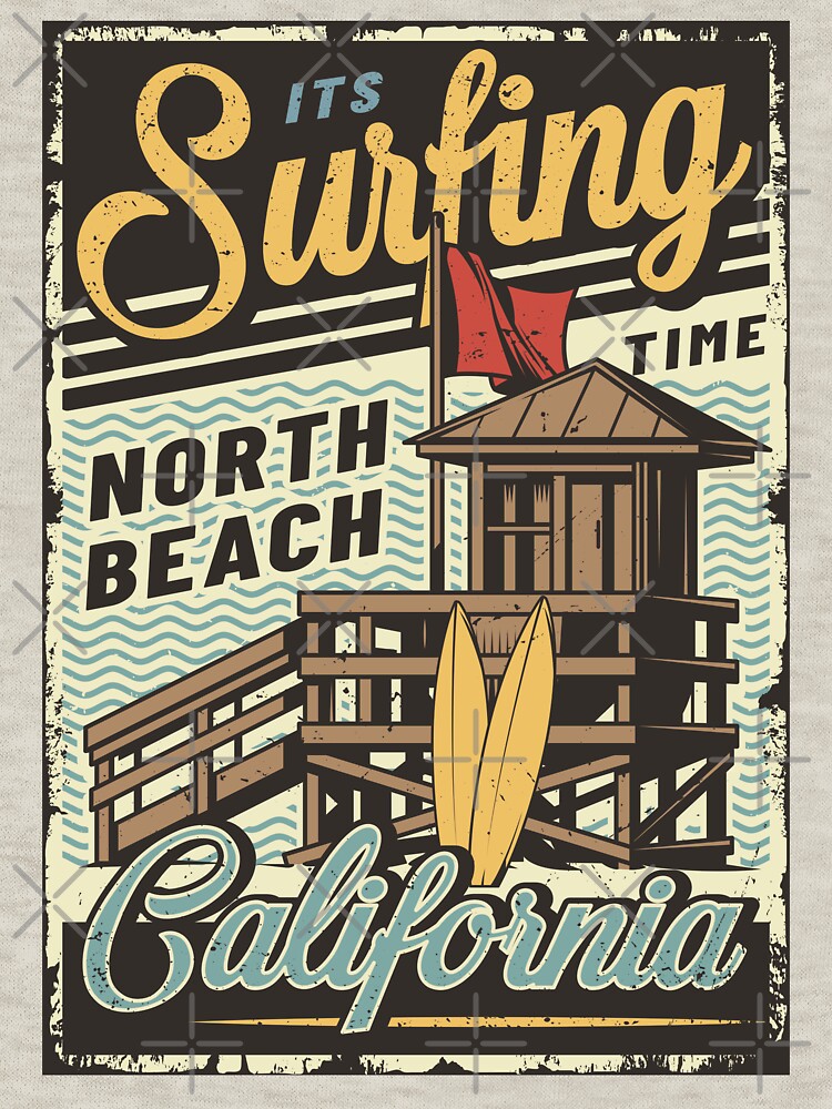 Vintage hawaii surfing label 80's, 90's by Pizikashop