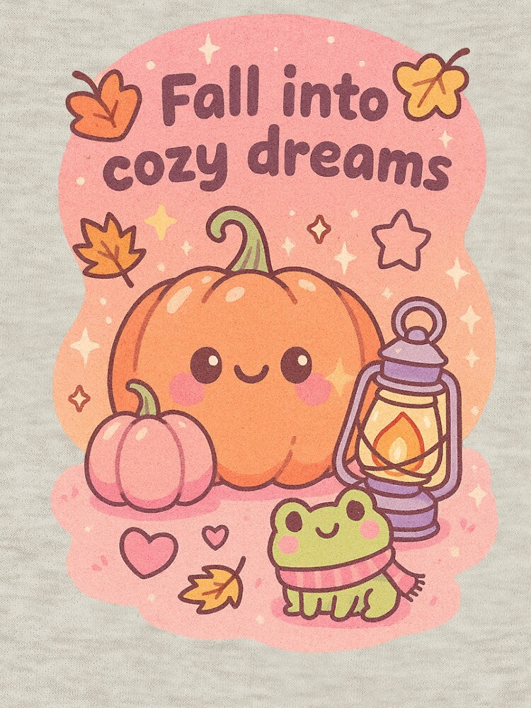 Kawaii Frog and Pumpkin Fall Dream by Iuqiune