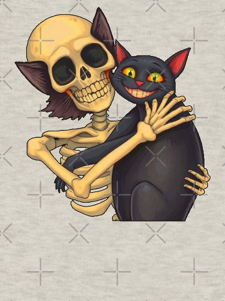 Skeleton Hugging Cat. by EunsooLee