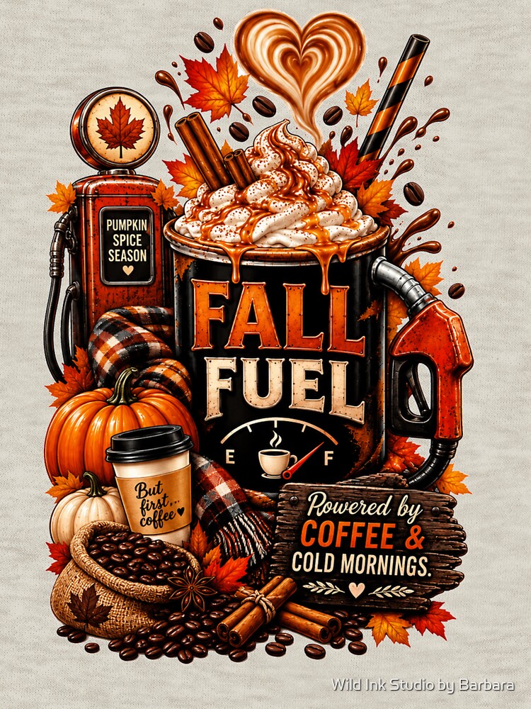Fall Fuel Pumpkin Spice Coffee by Wild Ink Studio by Barbara