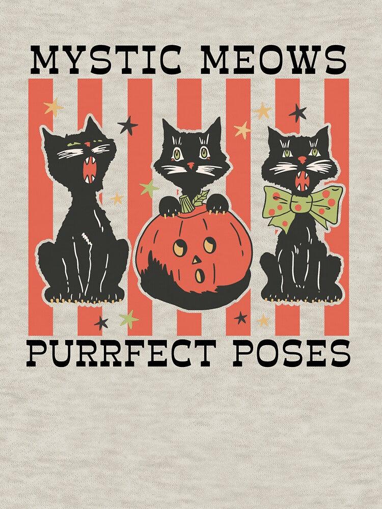 Three Halloween Black Cats Vintage by onthemovedesign
