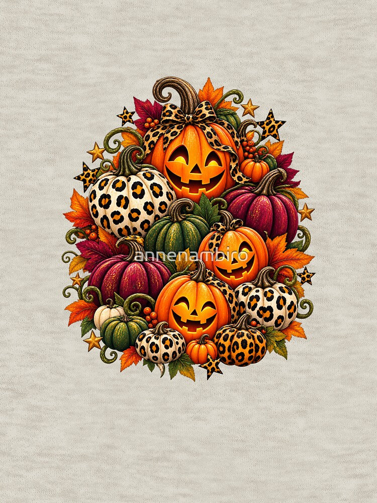 Happy Halloween Pumpkin Love – Hand Painted Autumn Artwork by annenambiro