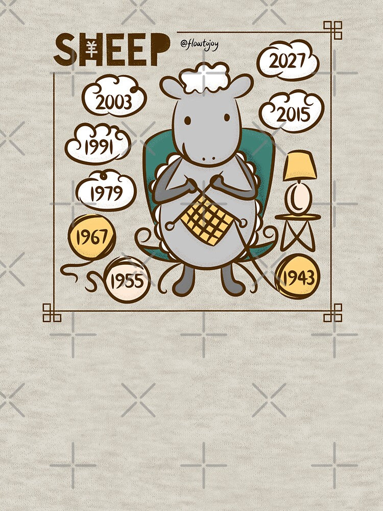 Year of the Sheep Goat Ram Chinese New Year Zodiac Animal 2027 by flowtojoy