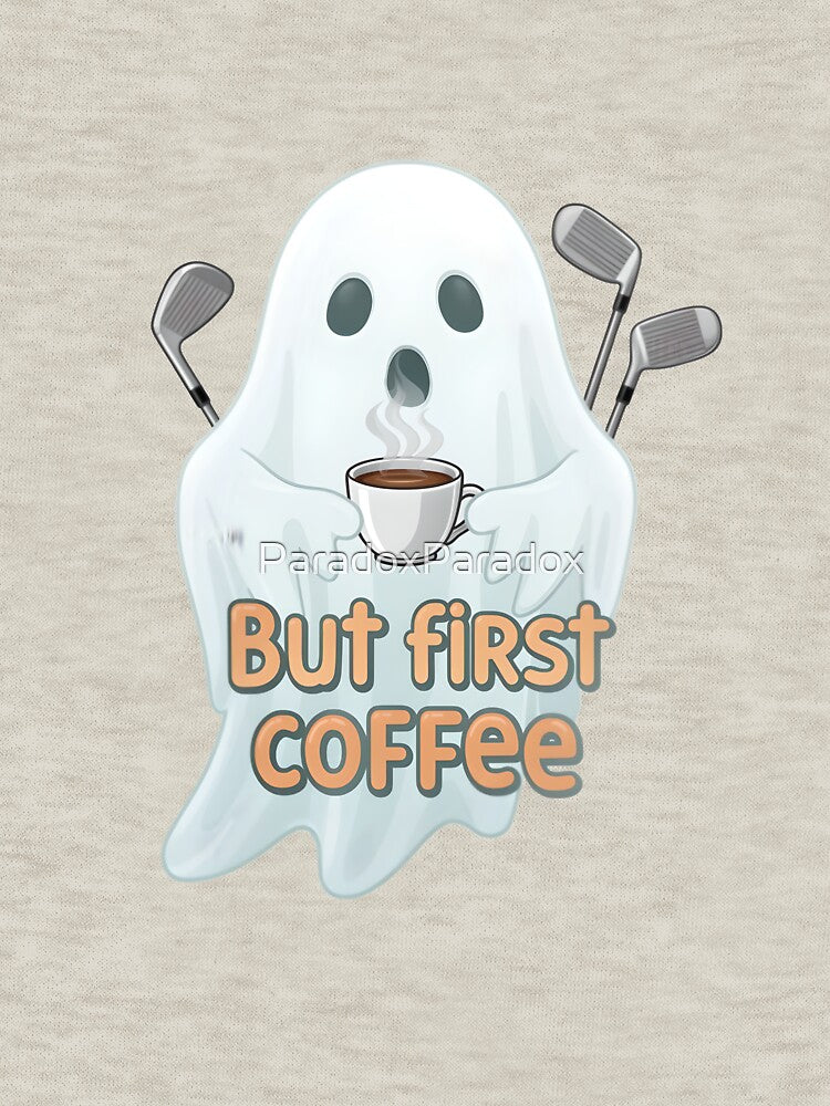But first coffee - Ghost - Golf player with spooky coffee by ParadoxParadox
