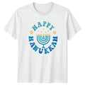 Happy Hanukkah T-Shirt Hanukkah Jewish Holiday Hanukkah Gift For Him And Her
