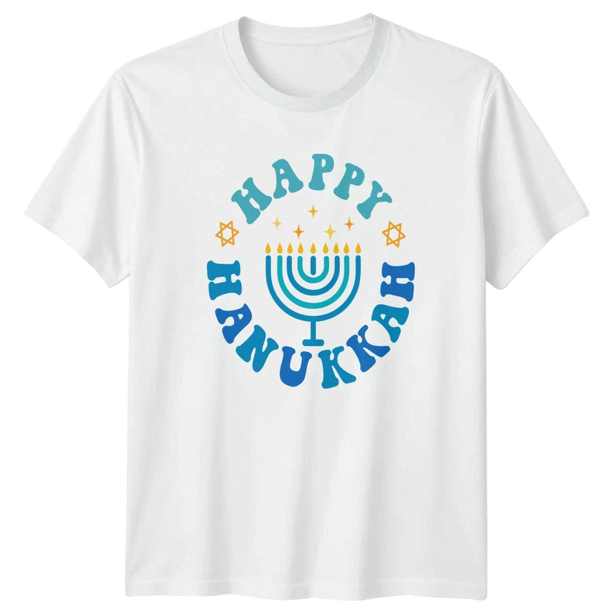 Happy Hanukkah T-Shirt Hanukkah Jewish Holiday Hanukkah Gift For Him And Her