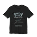 Blackout Division Stealth Ops Y2K Chrome Distressed Graphic Tee