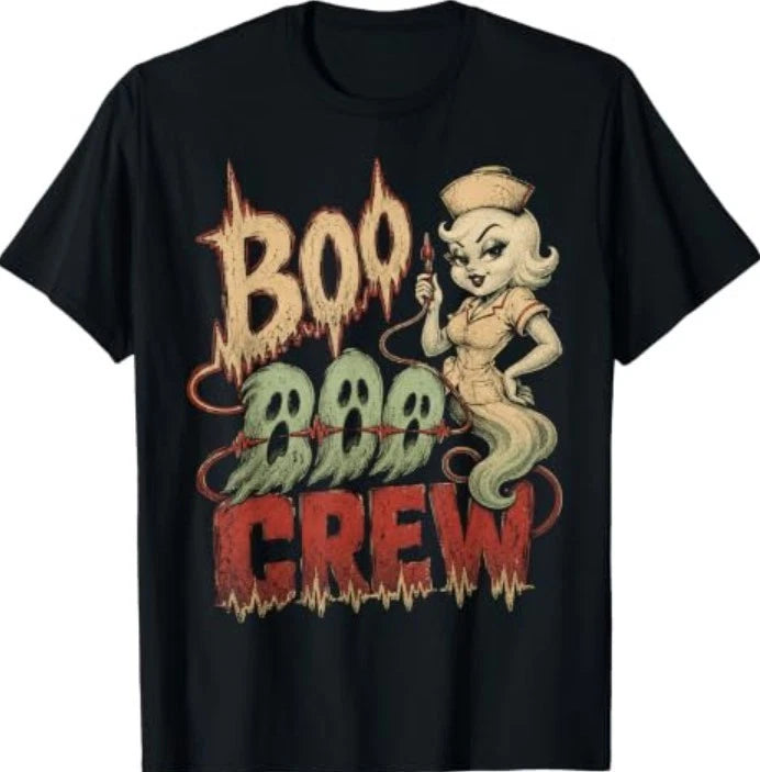Boo Boo Crew Shirt Funny Nurse Shirt Halloween Nurse T-Shirt