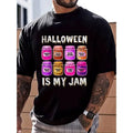 100% Cotton Retro Halloween Is My Jam Pumpkin Scary Spooky Season Women T-Shirt