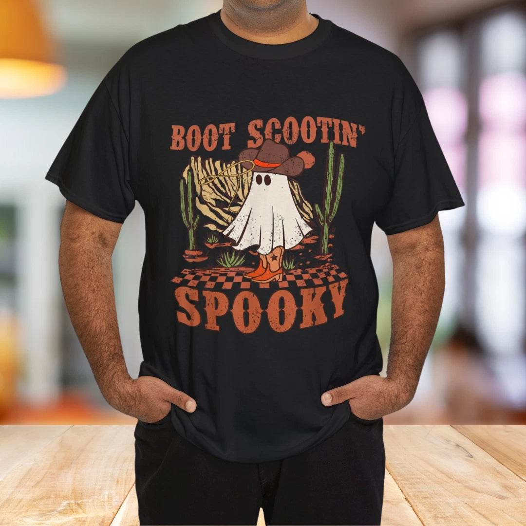 Boot Scootin Spooky Western Halloween Ghost Spooky Season T-Shirt