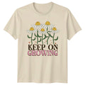 Vintage Daisy Keep On Growing Retro 70s Groovy Flowers T-Shirt