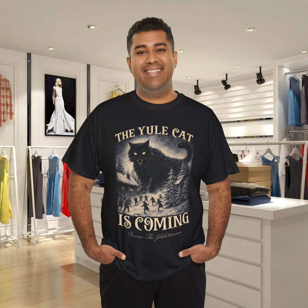 The Yule Cat Is Coming Shirt, Folklore Yule Cat Shirt, The Yule Cat Shirt