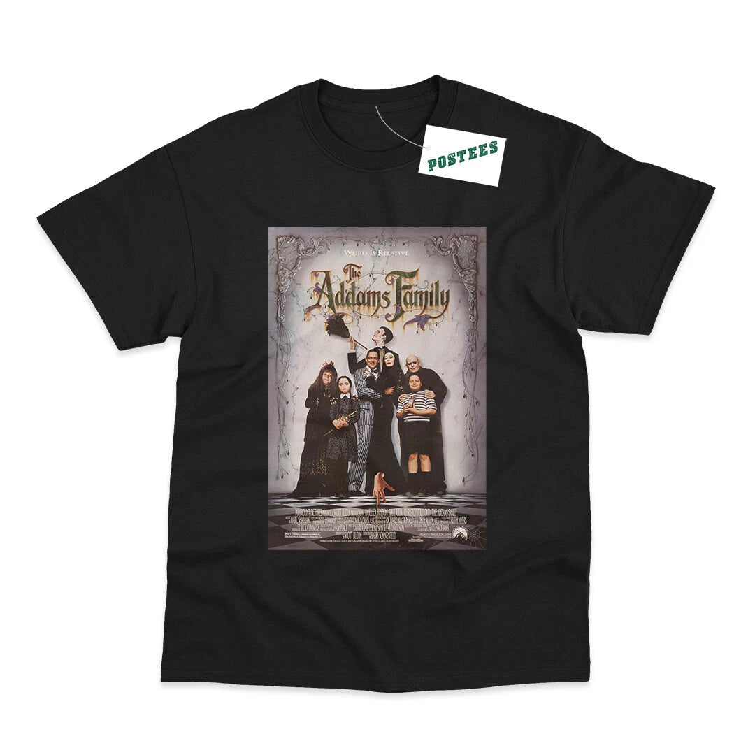 Retro Movie Poster Inspired By The Addams Family DTG Printed T-Shirt
