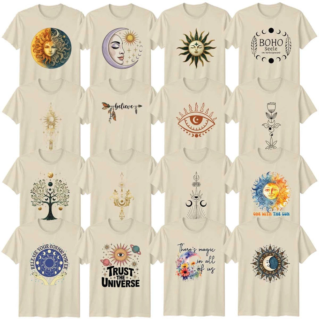 Celestial Adult T-Shirt Spirituality Moon And Stars Astrology Celestial Gift