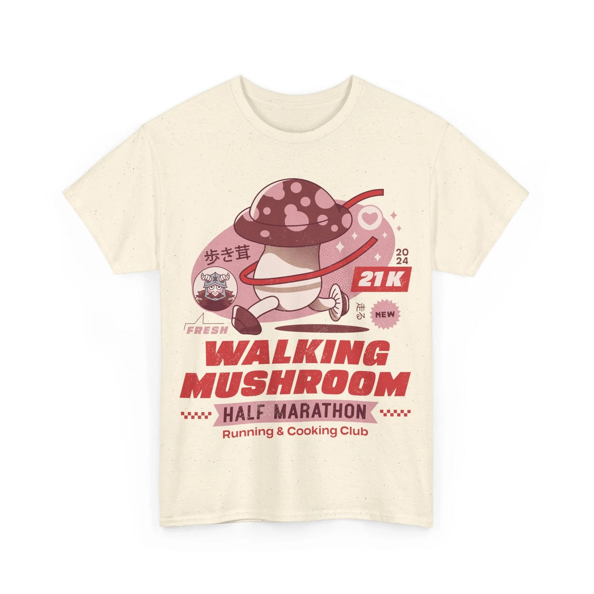 Walking Mushroom Marathon Unisex T-Shirt. Delicious In Dungeon Anime. Cooking.