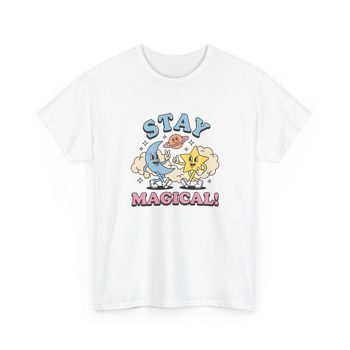 Moon Star Character Shirt Funny Horoscope Gift Women Playful Tee Celestial