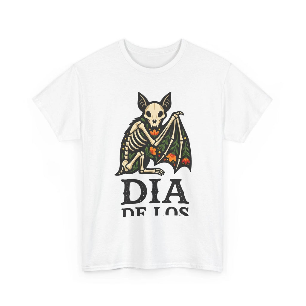 Bat Skeleton Shirt Holiday Gothic Gift Women Folk Art Tee Bat T-Shirt Halloween