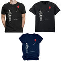 Funny Skeleton Lost Balloon Mens T Shirt Halloween Dark Humor Tee Unisex Gift