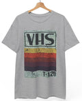 Retro Style VHS Logo Shirt, Vintage Video Cassette Tee 90s Nostalgia Unisex Tee