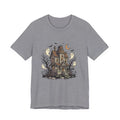 Halloween Haunted House with Ghosts Tee | Stay Spooky Back Print