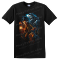 Haunted Mansion Caretaker and Dog Halloween Horror Spooky T Shirt Gothic Tee
