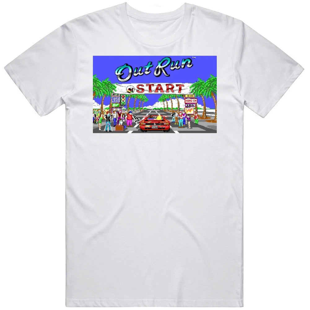 Outrun Sega Retro Vintage Old School Video Game Christmas Gift T Shirt