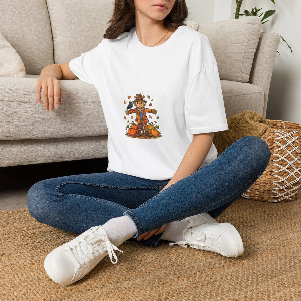 Scarecrow Pumpkin Patch T-Shirt | Cute Fall Autumn Harvest Tee