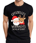 Official Christmas Sleep Shirt Santa Claus Reindeer Funny Mens T-Shirt