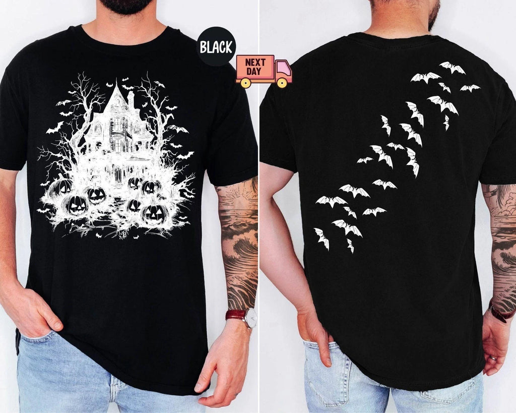 Vintage Haunted House Shirt, Halloween Shirt Spooky Season T-Shirt