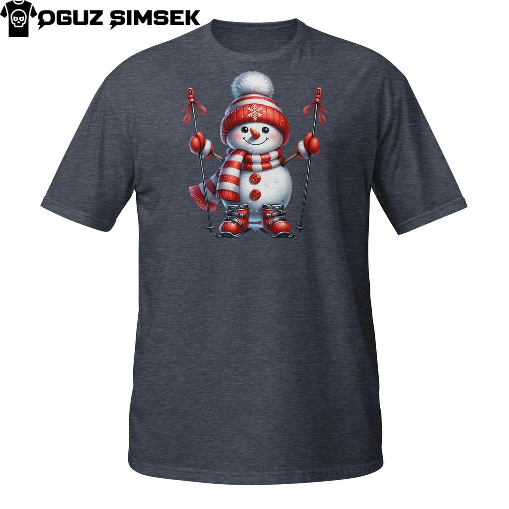 Christmas Snowman Ski Shirt – Cute Winter Sports Holiday Tee