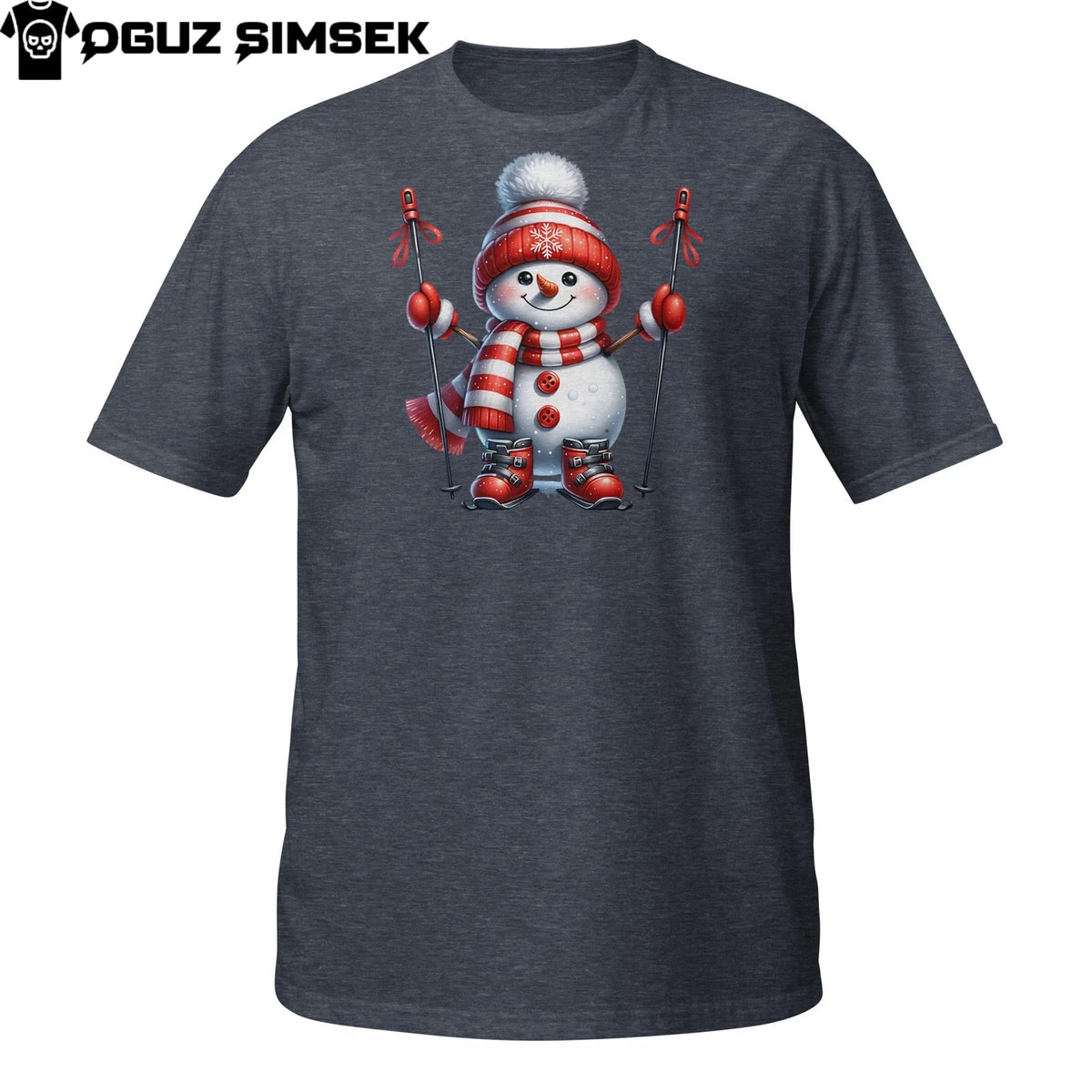 Christmas Snowman Ski Shirt – Cute Winter Sports Holiday Tee