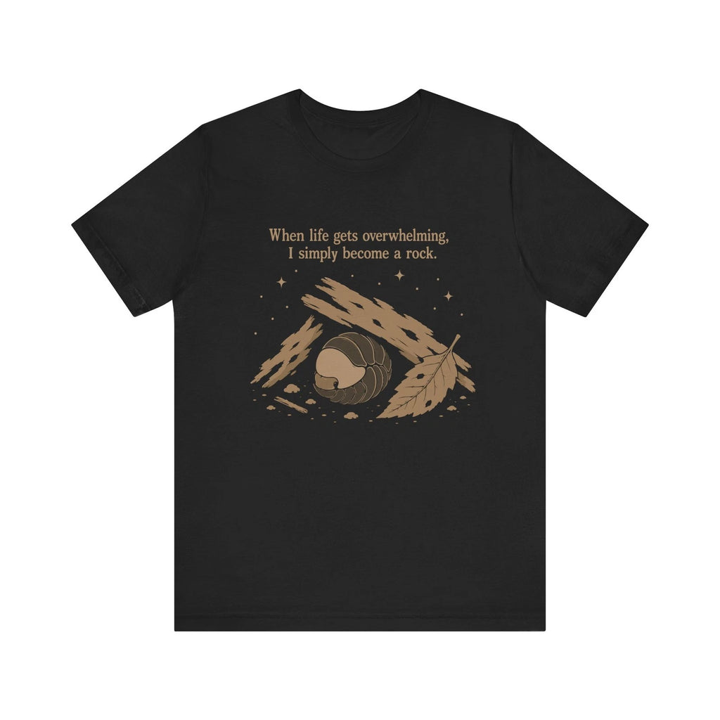 Isopod Shirt I Become  Rock Graphic Tee | Introvert Shirt | Cubaris Rubber Ducky
