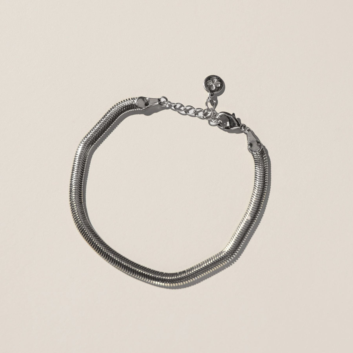 Silver Herringbone Bracelet