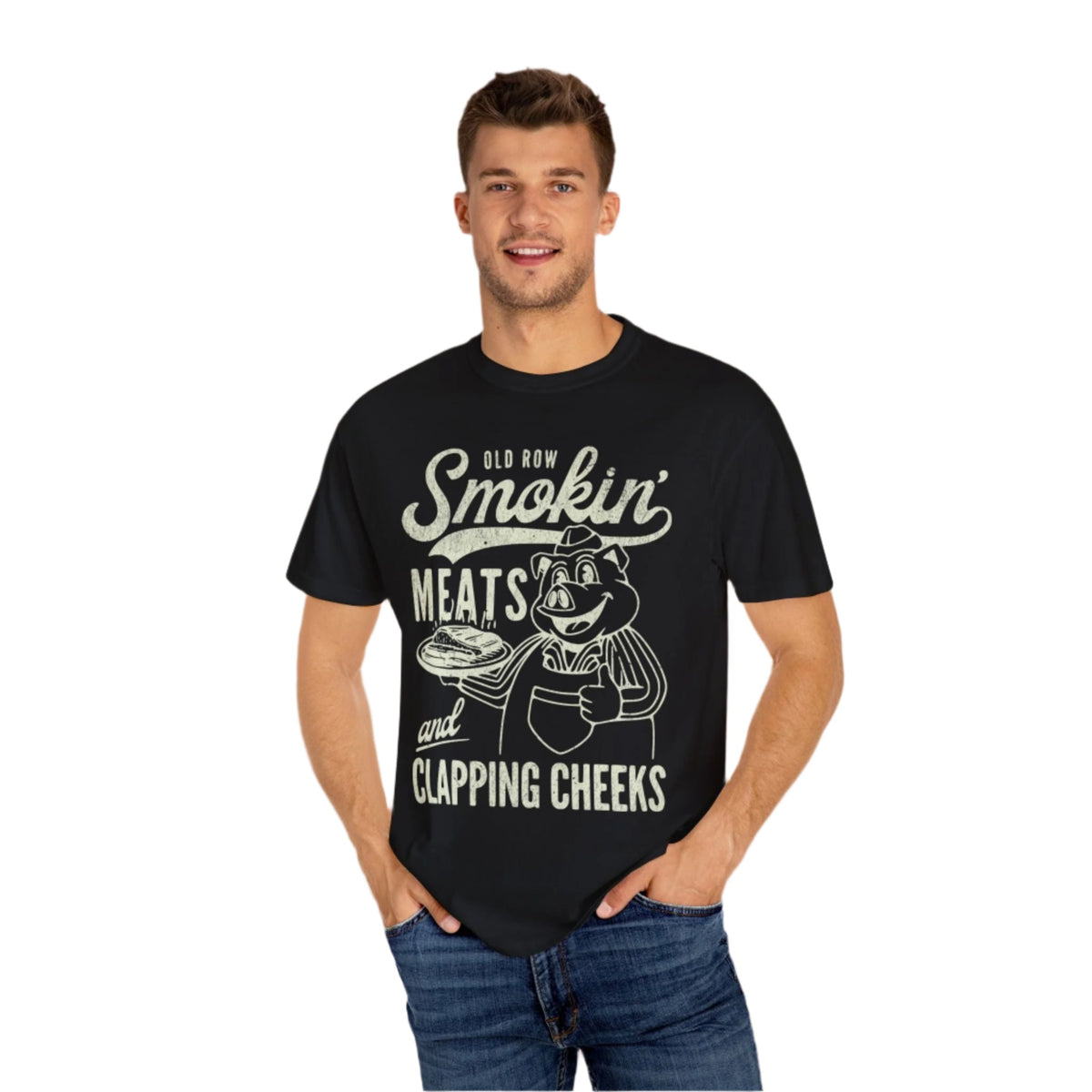 Smoking Meats and Clapping Cheeks Vintage Graphic