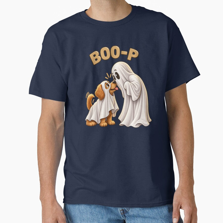 Funny Ghost Nose Boop Dog Halloween Design – Fun Halloween Gift for Animal Lovers – Gift – Funny Animal T-Shirt Gift for Animal Lovers by Camel & Quirk