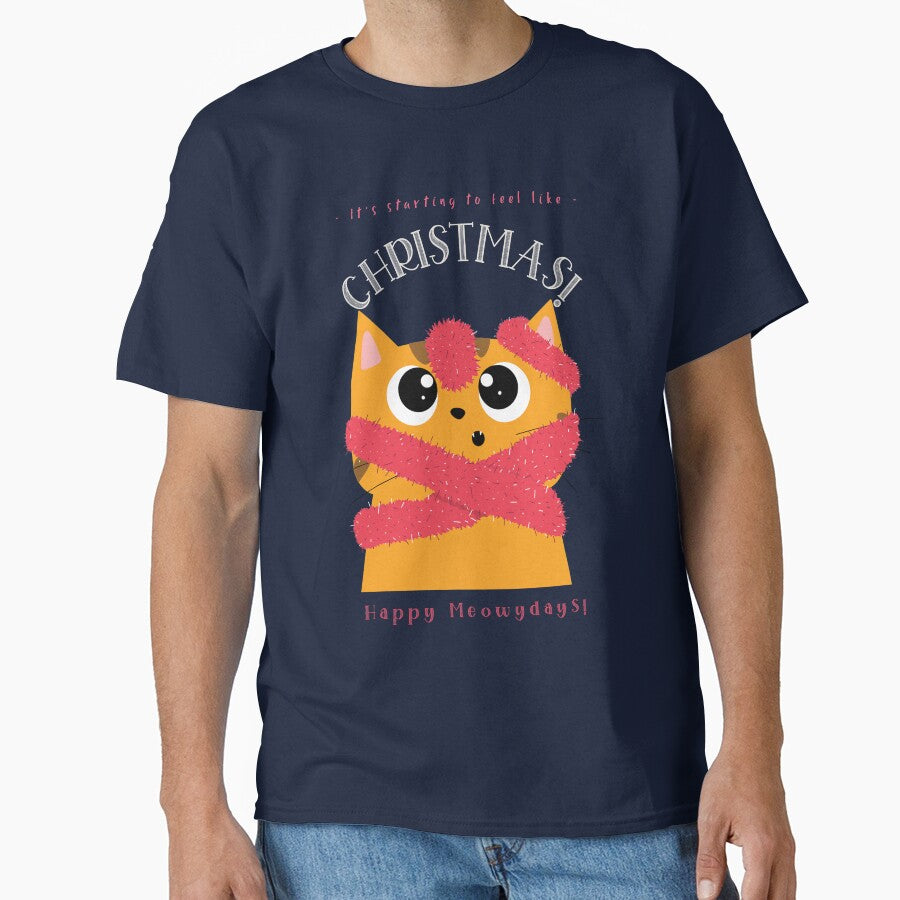 Cat Christmas Happy Meowdays! Funny Cat Christmas Gift by NostalgicLatin