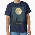 The Moon Knows – Black Cat Under Full Moon | Mystical Night Sky Cat Art by CreationbyNiki